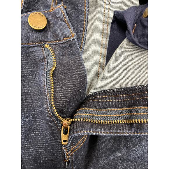 LIVERPOOL the Skinny Size 10 Button Zip Closure Midrise Dark Wash Blue Denim 10 - Picture 11 of 15